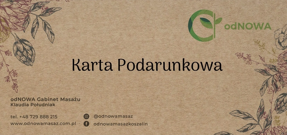 voucher na masaż koszalin